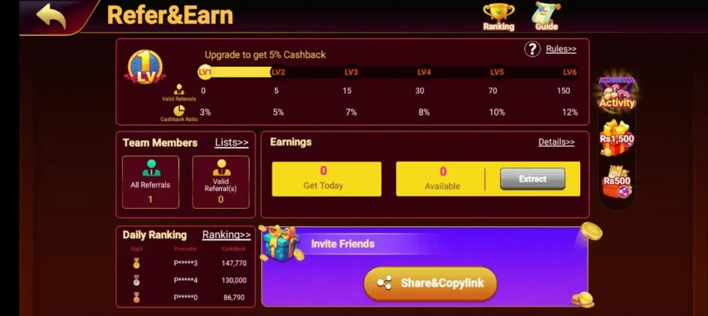 s9 game referral program